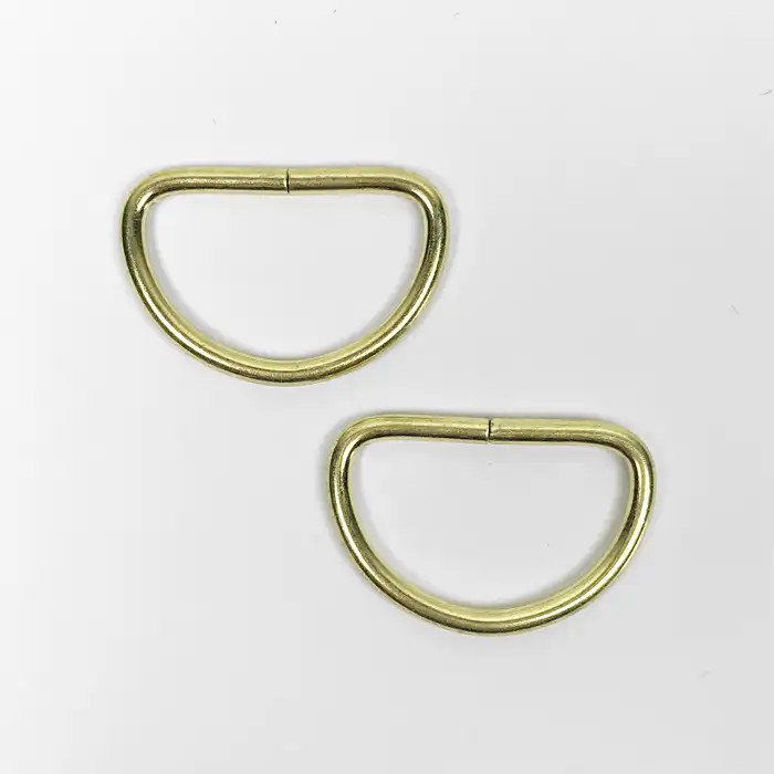 Passants (2) demi-ronds dorés 25mm Mediac Passants (2) demi-ronds dorés 25mm Mediac