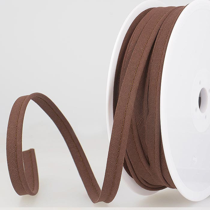 Passepoil mèche 2mm marron foncé /mètre Passepoil mèche 2mm marron foncé /mètre