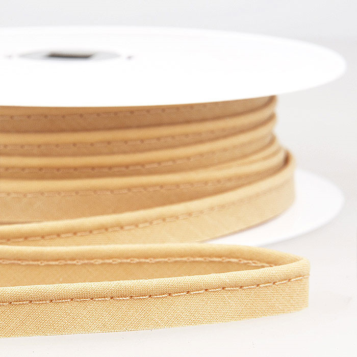 Passepoil tout textile 10mm beige /mètre Passepoil tout textile 10mm beige /mètre