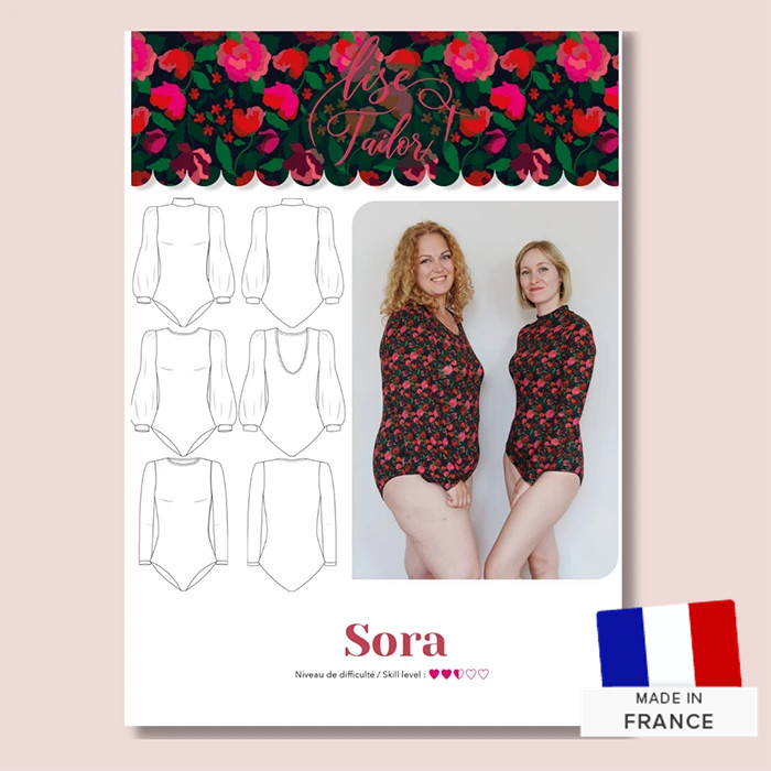 Patron Body Sora par Lise Tailor - T34 à 52 Patron Body Sora par Lise Tailor - T34 à 52