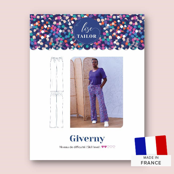Patron couture Pantalon Giverny Lise Tailor 34/52 Patron couture Pantalon Giverny Lise Tailor 34/52