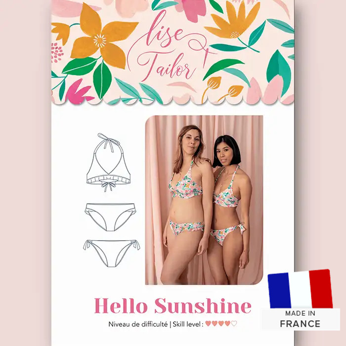 Patron Maillot de Bain Hello Sunshine Lise Tailor - T34 à 48 Patron Maillot de Bain Hello Sunshine Lise Tailor - T34 à 48