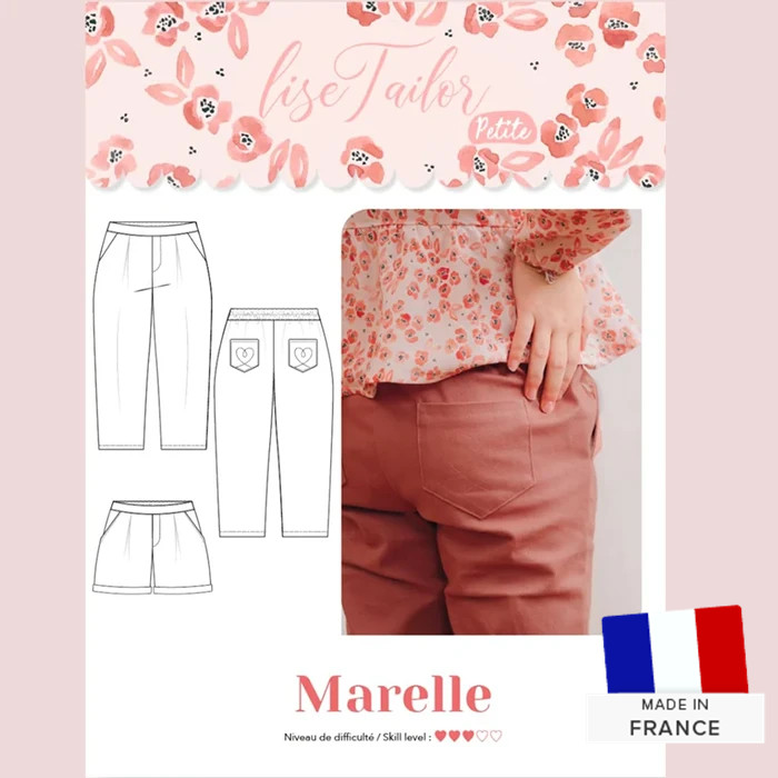 Patron Pantalon Marelle par Lise Tailor - 2 à 12 ans Patron Pantalon Marelle par Lise Tailor - 2 à 12 ans