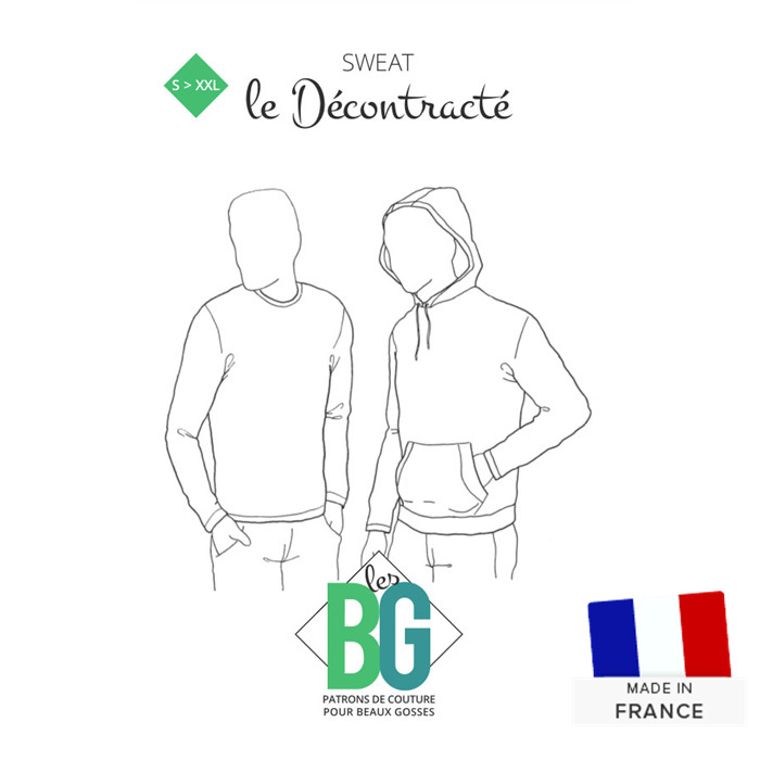 Patron Sweat Les BG "Le Décontracté" Patron Sweat Les BG "Le Décontracté"