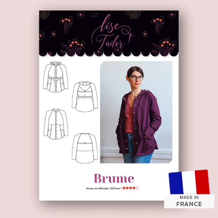 Patron Veste Brume par Lise Tailor - T34 à 52 Patron Veste Brume par Lise Tailor - T34 à 52