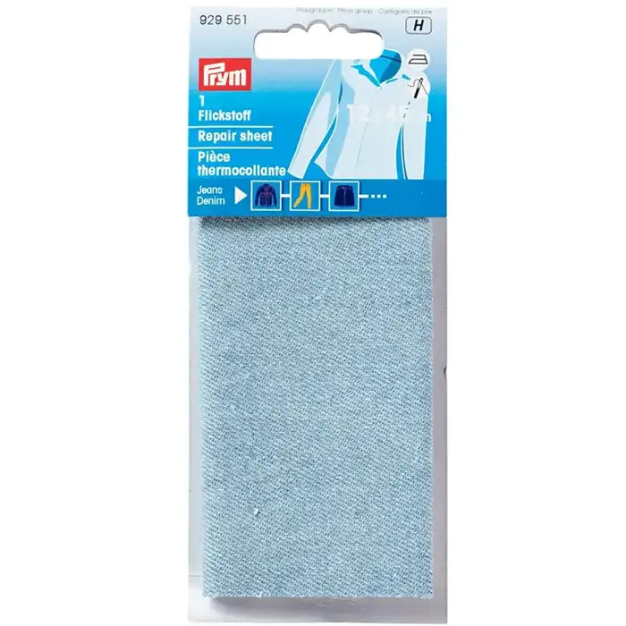 Piece thermocollante 12x45cm jeans clair PRYM Piece thermocollante 12x45cm jeans clair PRYM