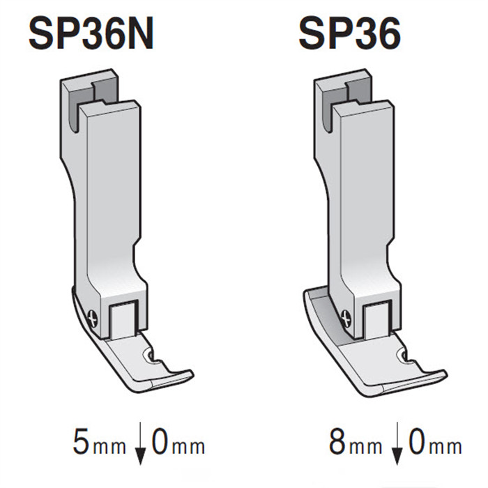Pied à coudre au bord droit SP36 Pied à coudre au bord droit SP36
