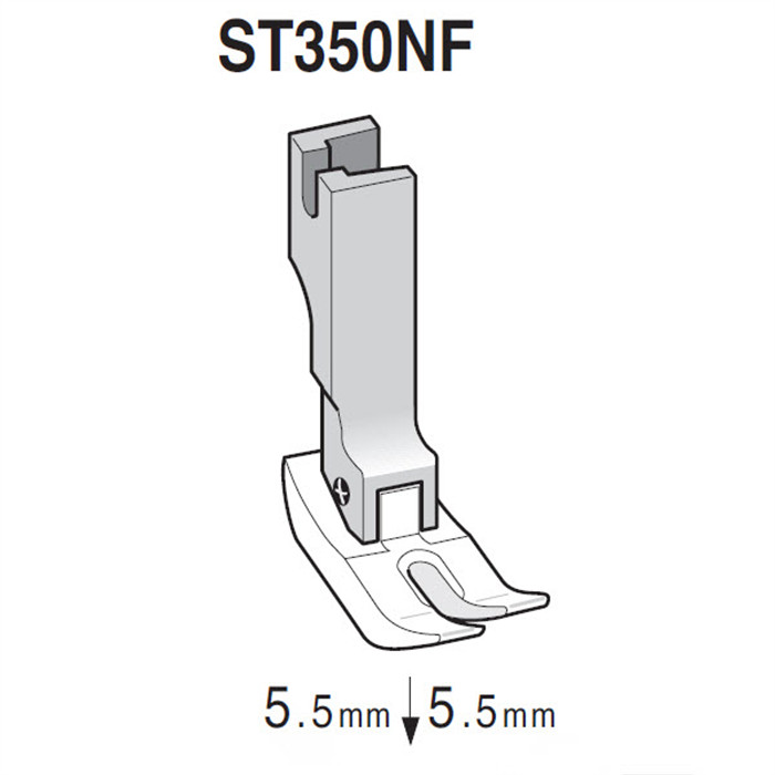 Pied anti-adhérent, téflon double entraînement ST350NF Pied anti-adhérent, téflon double entraînement ST350NF