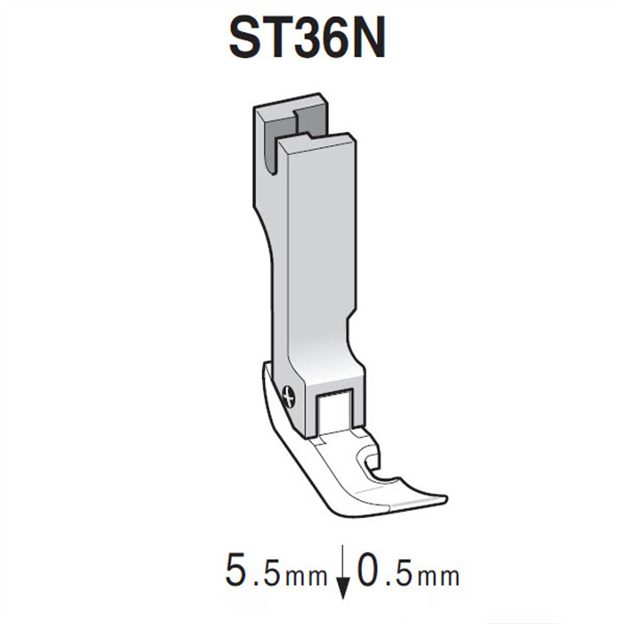Pied anti-adhérents, téflon droite ST36N SUISEI Pied anti-adhérents, téflon droite ST36N SUISEI