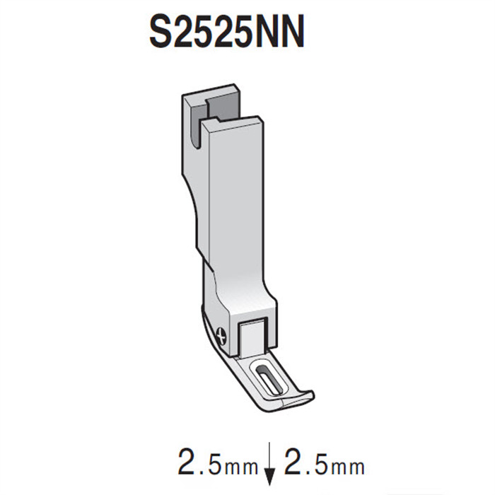 Pied fermeture à glissière double entraînement S2525NN Pied fermeture à glissière double entraînement S2525NN