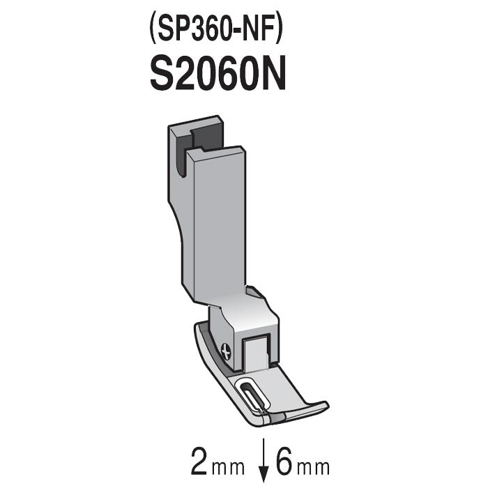 Pied fermeture S2060N double entraînement SUISEI Pied fermeture S2060N double entraînement SUISEI