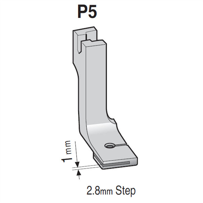 Pied fronceur métal P5 2,8mm Pied fronceur métal P5 2,8mm
