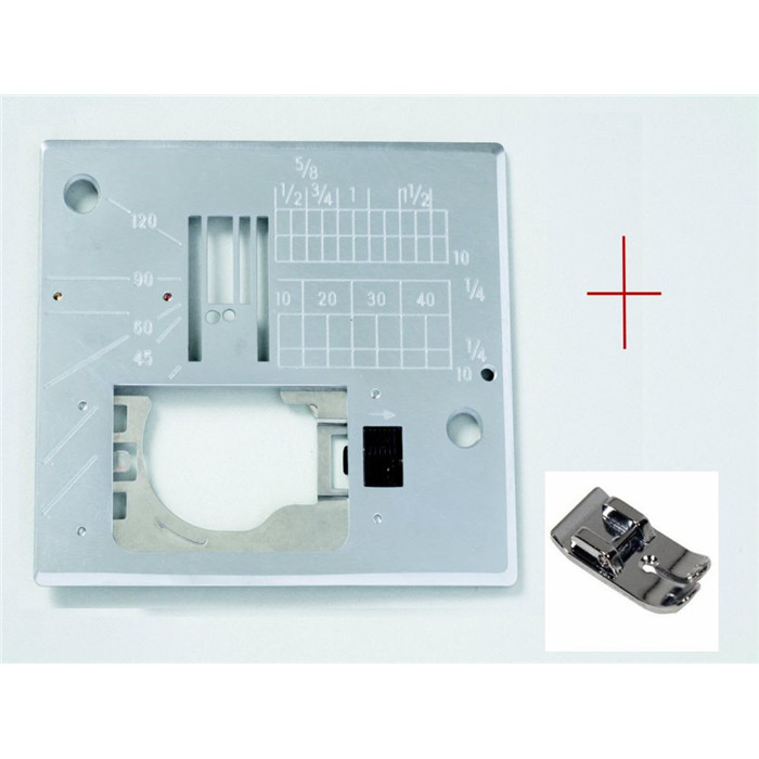 Pied pour point droit, jeans + plaque Pied pour point droit, jeans + plaque