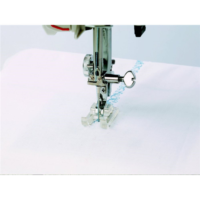 Pied satin, application transparent ouvert F2 Janome Pied satin, application transparent ouvert F2 Janome