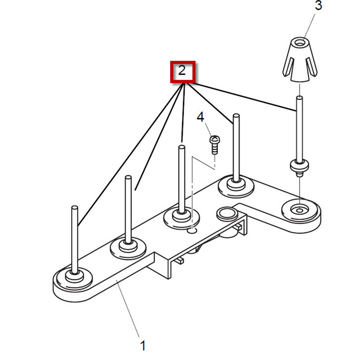 Porte bobine, cône multiple Porte bobine, cône multiple