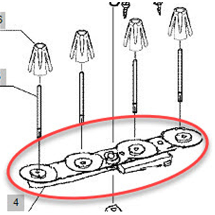 Porte bobine, cône multiple surjeteuse Porte bobine, cône multiple surjeteuse
