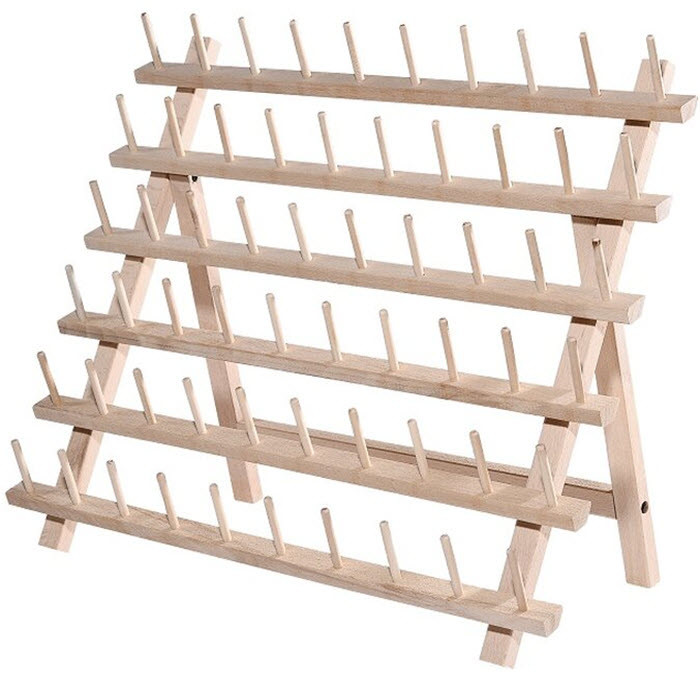 Présentoir en bois 60 bobines 40x50cm Présentoir en bois 60 bobines 40x50cm