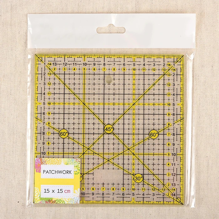 Règle patchwork 15x15cm MEDIAC Règle patchwork 15x15cm MEDIAC