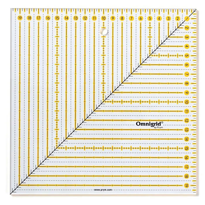 Règle patchwork Omnigrid 20 x 20 cm Règle patchwork Omnigrid 20 x 20 cm