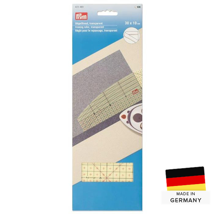 Règle pour le repassage transparente 30x10cm Prym Règle pour le repassage transparente 30x10cm Prym