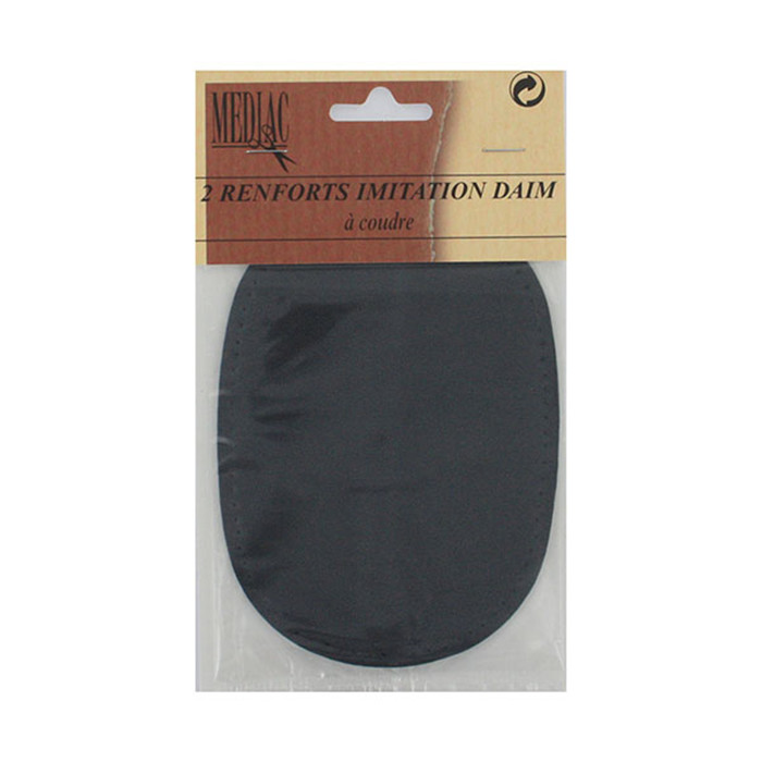 Renforts à coudre imitation daim Gris Renforts à coudre imitation daim Gris