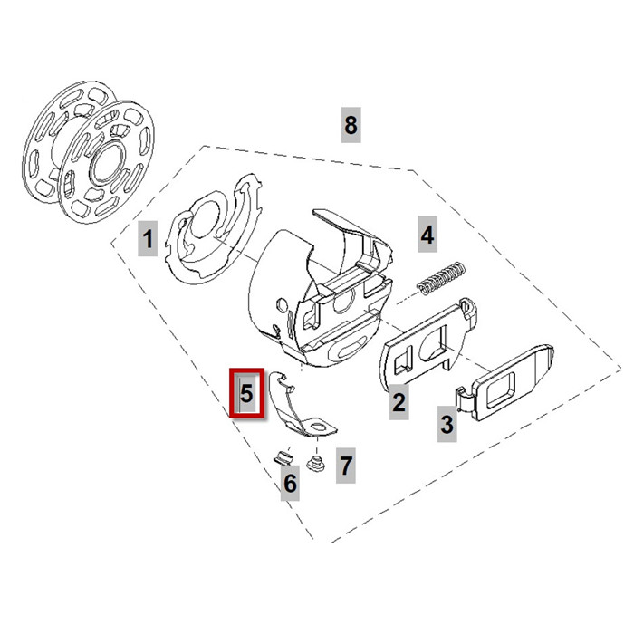 Ressort tension boitier à canette RL Ressort tension boitier à canette RL