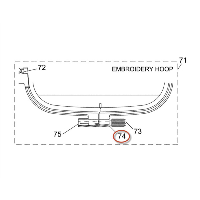 Rondelle pour cadre à broder Brother Rondelle pour cadre à broder Brother