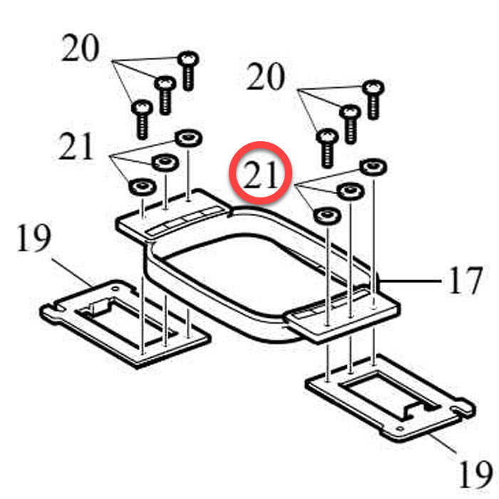 Rondelle pour vis de cadres à broder BROTHER PR & VR Rondelle pour vis de cadres à broder BROTHER PR & VR