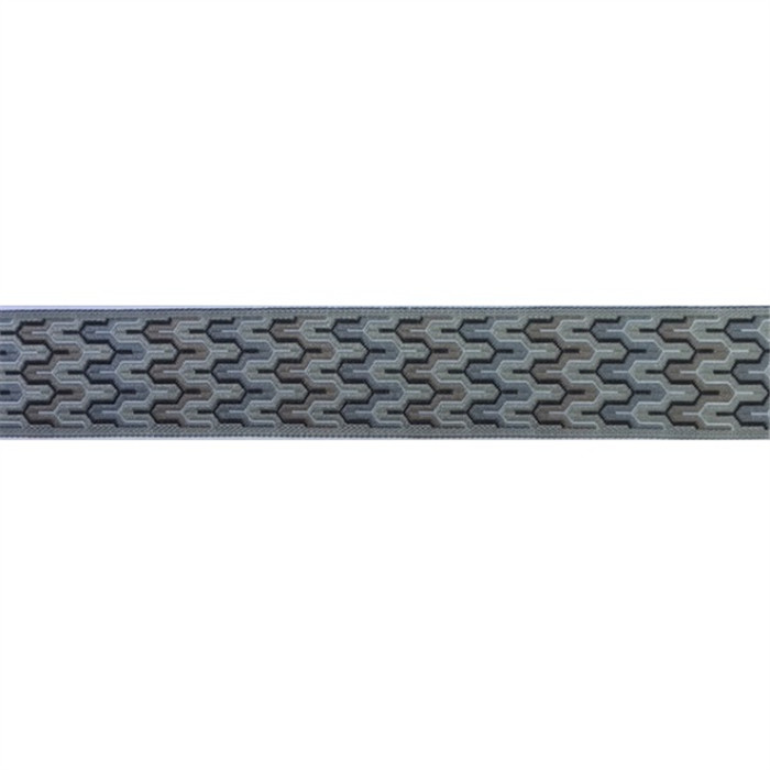 Ruban Chevron Gris 20mm au mètre Ruban Chevron Gris 20mm au mètre