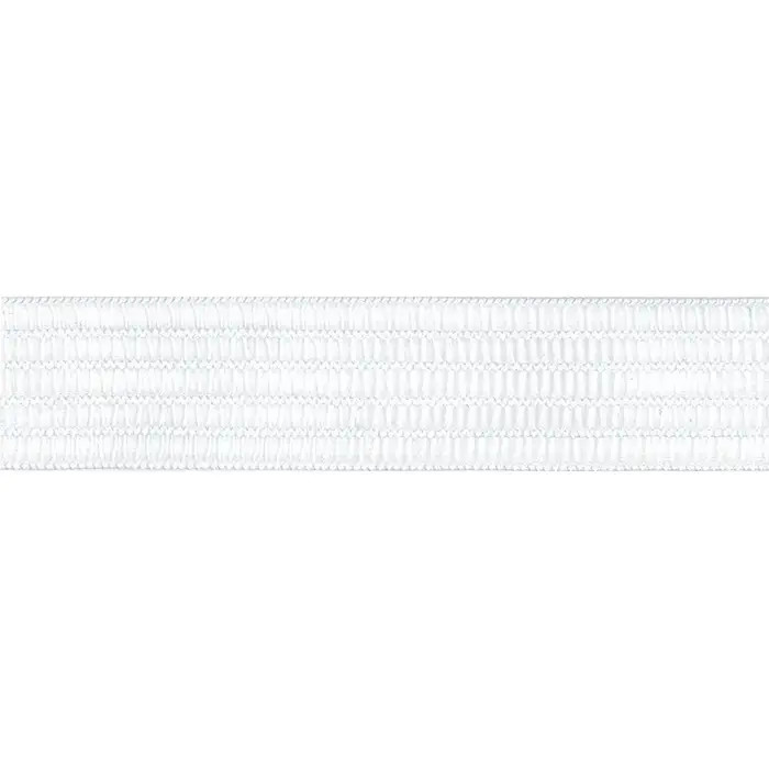 Ruban élastique fronceur 13mm blanc au mètre Ruban élastique fronceur 13mm blanc au mètre