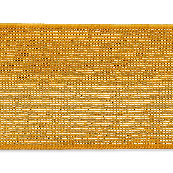 Ruban élastique jaune/métallique 40mm au mètre Ruban élastique jaune/métallique 40mm au mètre