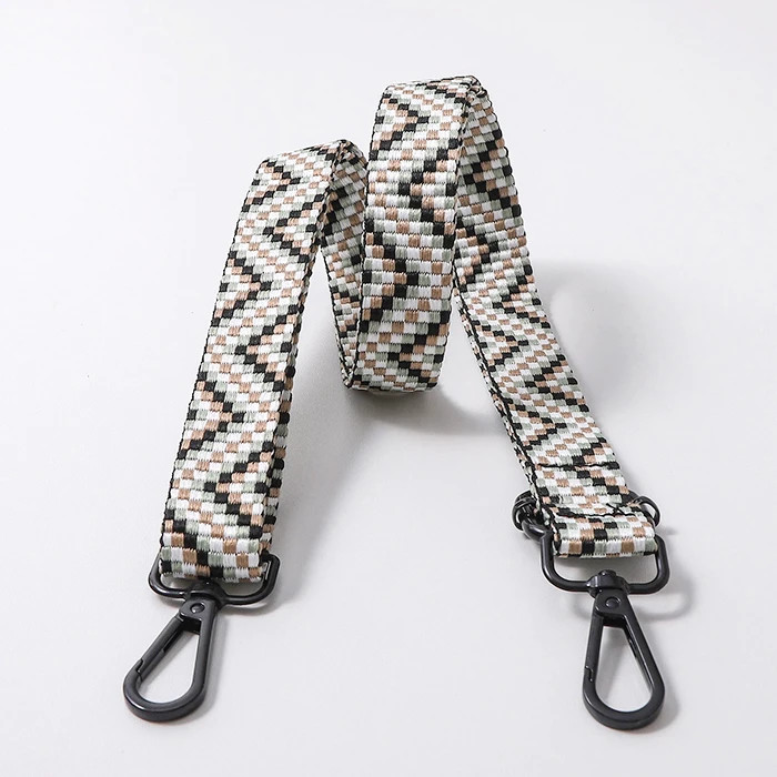 Sangle bandoulière réglable 25 mm x 68-135cm zigzag clair Sangle bandoulière réglable 25 mm x 68-135cm zigzag clair