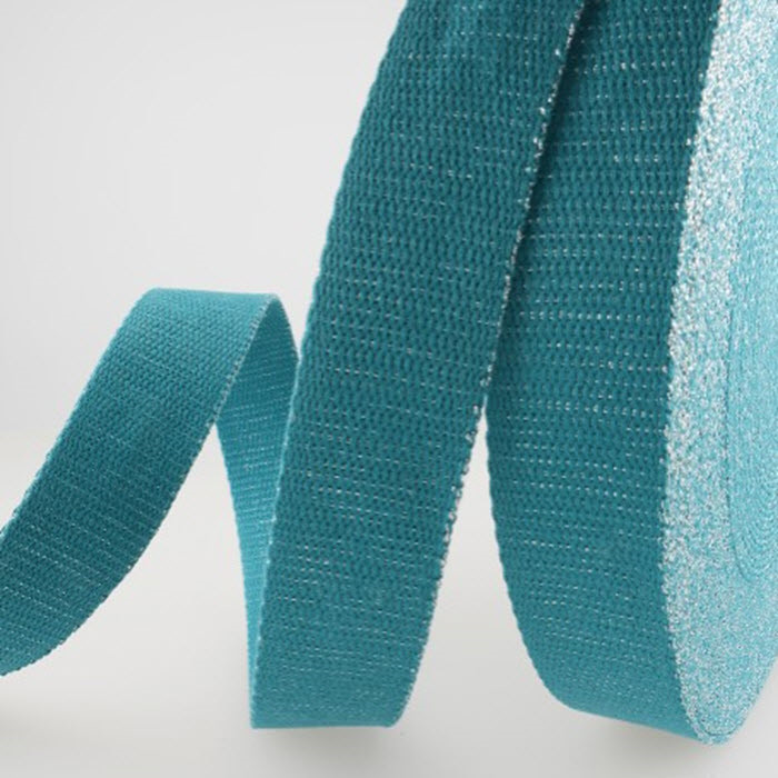 Sangle métal Turquoise 30mm au mètre Sangle métal Turquoise 30mm au mètre