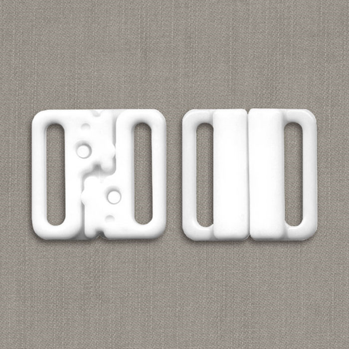 Set 3 Attaches bikini 20mm blanc Set 3 Attaches bikini 20mm blanc