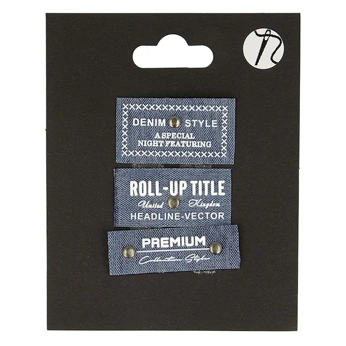 Set 3 écussons à coudre Denim Set 3 écussons à coudre Denim