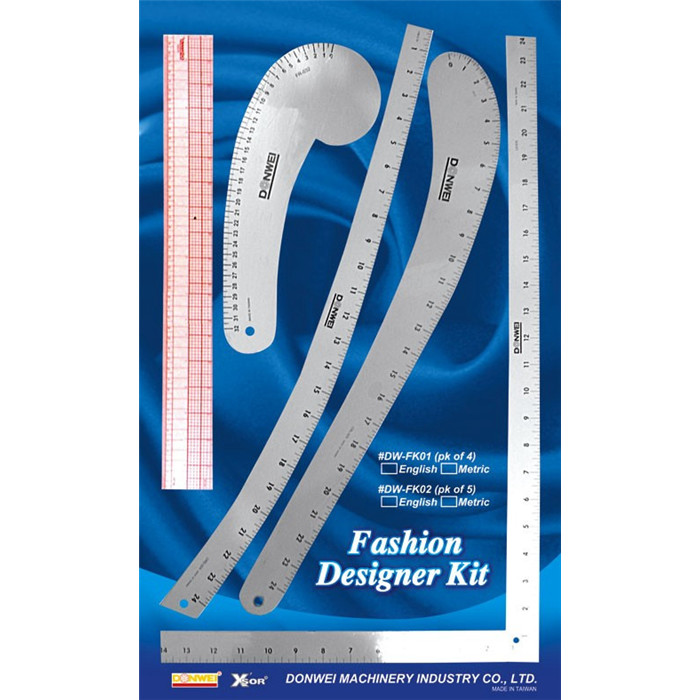 Set de 5 règles de création couture Set de 5 règles de création couture