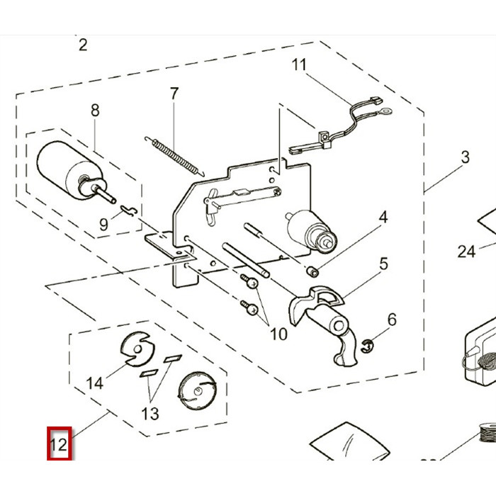 Support canette filinoir BROTHER Support canette filinoir BROTHER