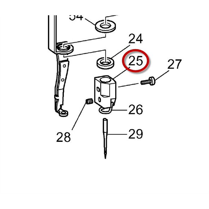 Support pince aiguille et guide-fil Support pince aiguille et guide-fil