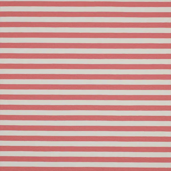 Tissu French Terry rayures rose, écru 150cm / 50cm Tissu French Terry rayures rose, écru 150cm / 50cm