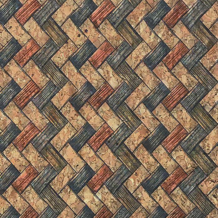 Tissu liège "Panier" 66cm par 50cm Tissu liège "Panier" 66cm par 50cm