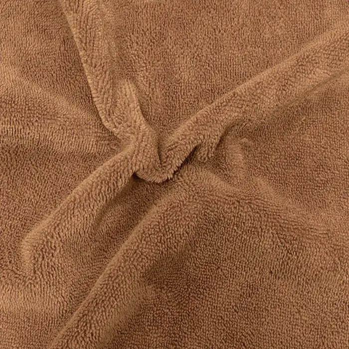 Tissu micro éponge Caramel Bambou au 50cm Tissu micro éponge Caramel Bambou au 50cm