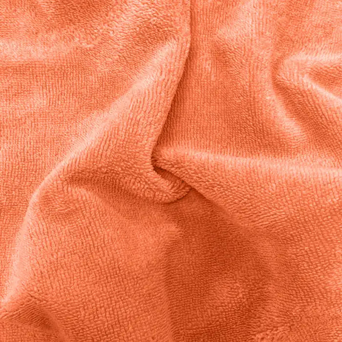 Tissu micro éponge Papaye Bambou au 50cm Tissu micro éponge Papaye Bambou au 50cm