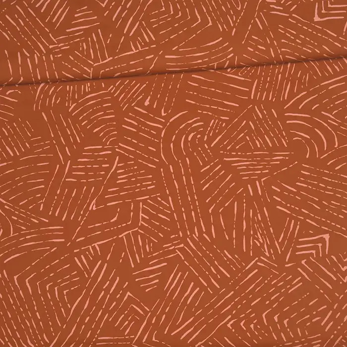 Tissu viscose "Scribble in harmony" 145cm par 50cm Tissu viscose "Scribble in harmony" 145cm par 50cm