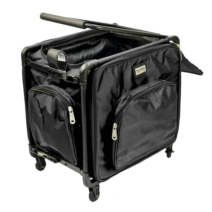 Valise à roulette Trolley XXL grande surjeteuse noire Valise à roulette Trolley XXL grande surjeteuse noire