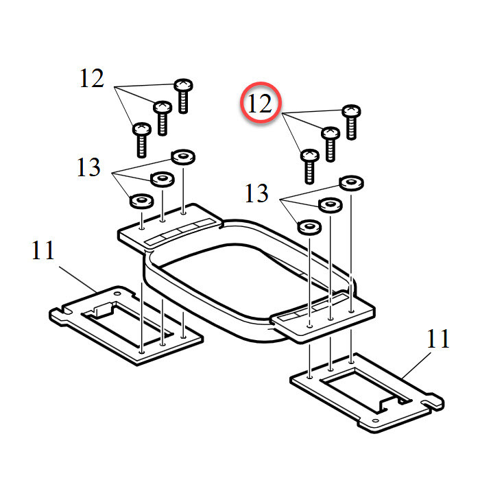 Vis de cadres à broder BROTHER PR et VR Vis de cadres à broder BROTHER PR et VR