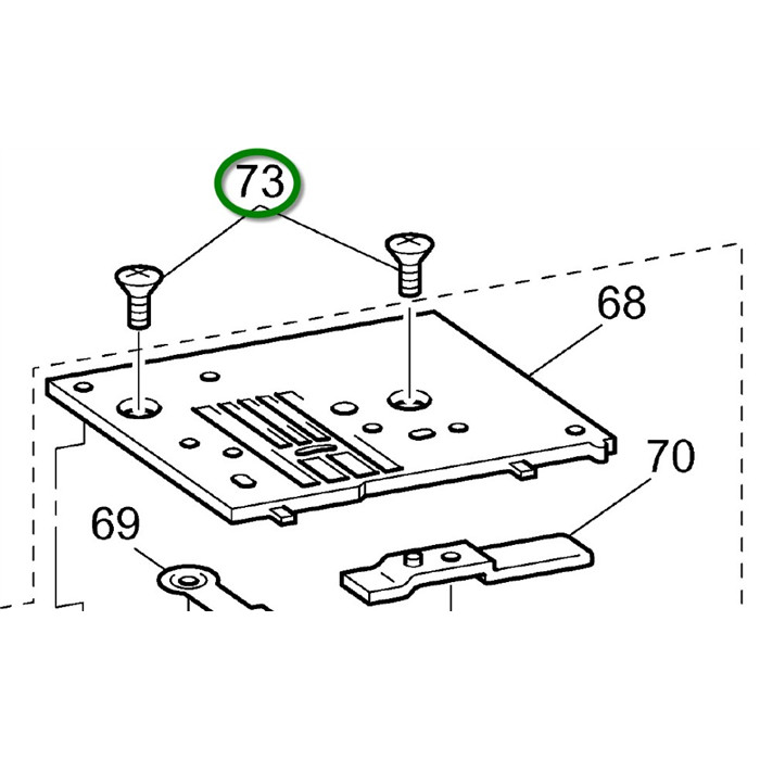 Vis de plaque à aiguille M4 Brother Vis de plaque à aiguille M4 Brother