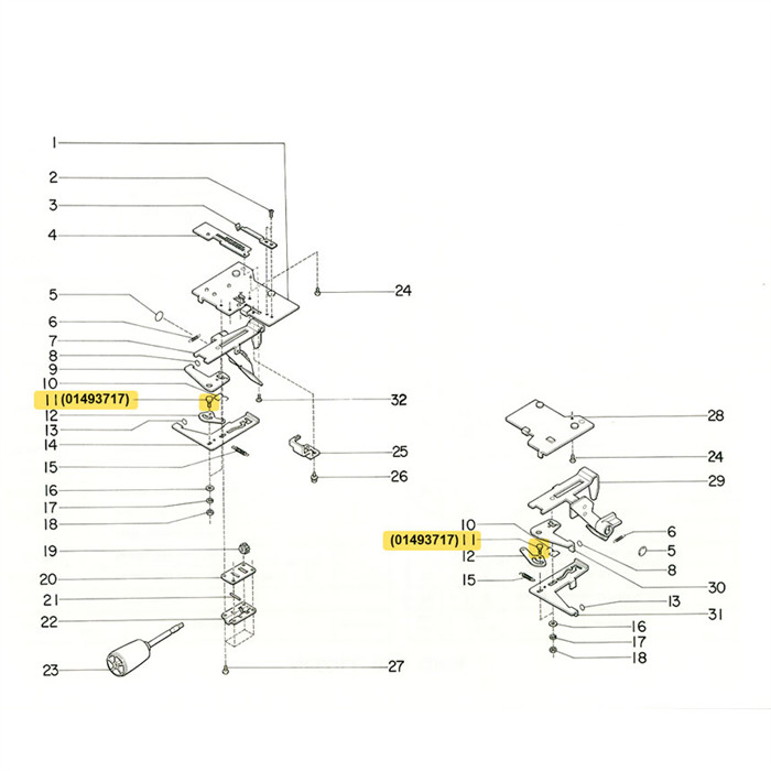 Vis de réglage fonture SRP60N Vis de réglage fonture SRP60N