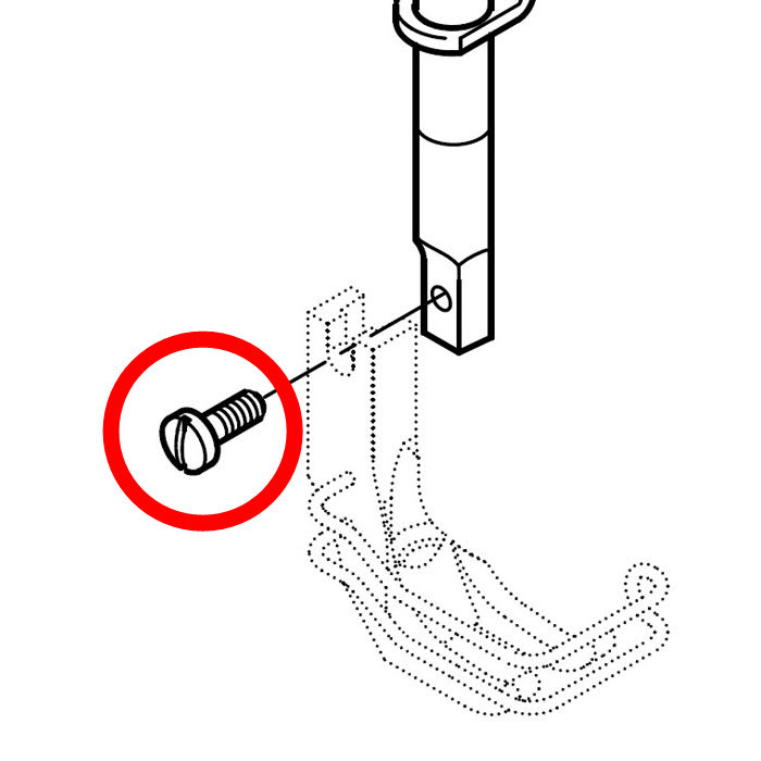 Vis fixation pied presseur ADLER 267 Vis fixation pied presseur ADLER 267