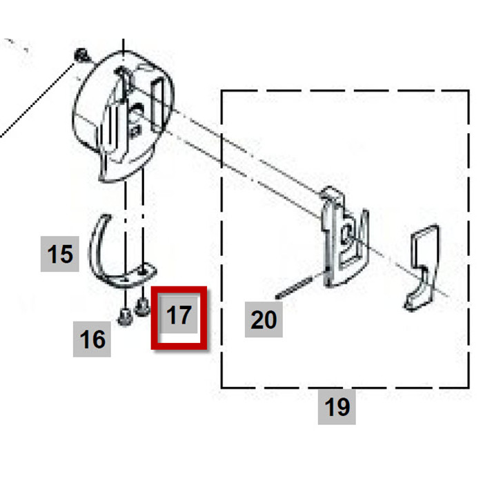 Vis inférieure ressort boitier à canette Vis inférieure ressort boitier à canette
