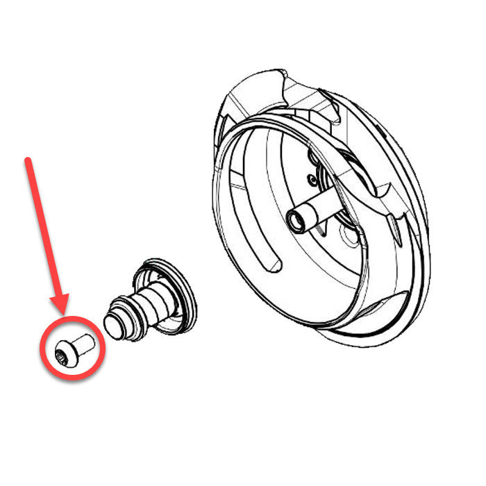 Vis maintien manchon crochet BERNINA Vis maintien manchon crochet BERNINA